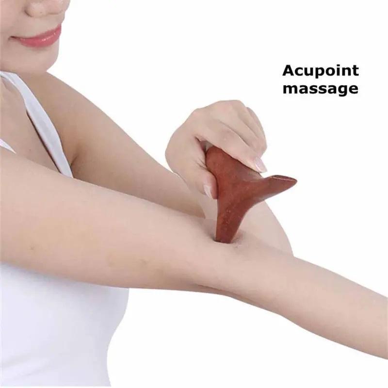 Wooden Wing Shaped Manual Massage Tool, 1 Count Portable Handheld Body Massager, Manual Massage Tool for Home Spa Experience