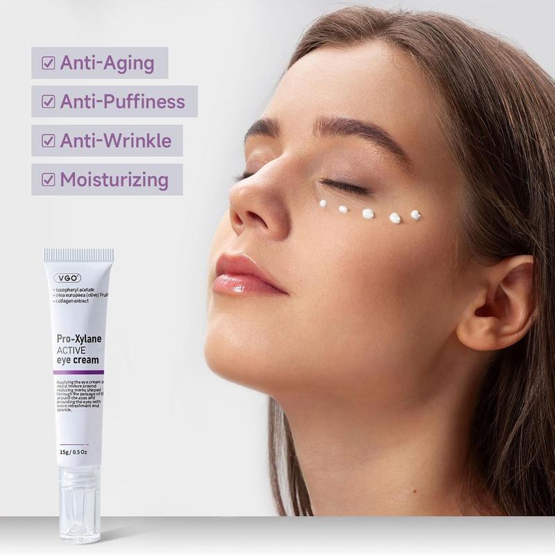 VGO Pro-Xylane Anti-Wrinkle Eye Cream Women's Glass Color Moisturzing Repair Fading dark circles Skin Care-A Eye Cream Moisturizing Eye Cream Fades Eye Lines and Dark Circles