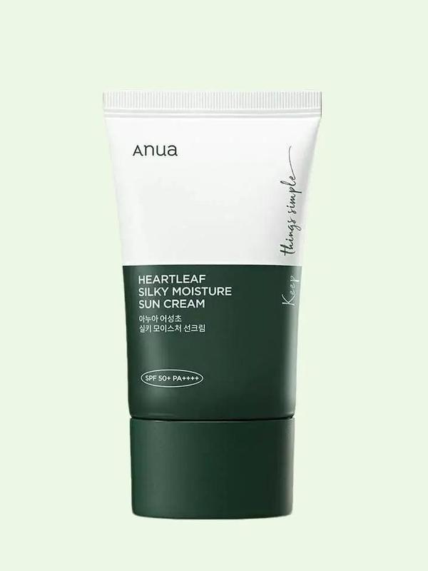 ANUA-Heartleaf Silky Moisture Sunscreen, 50ml (1.69oz) Hydrating Sun Cream