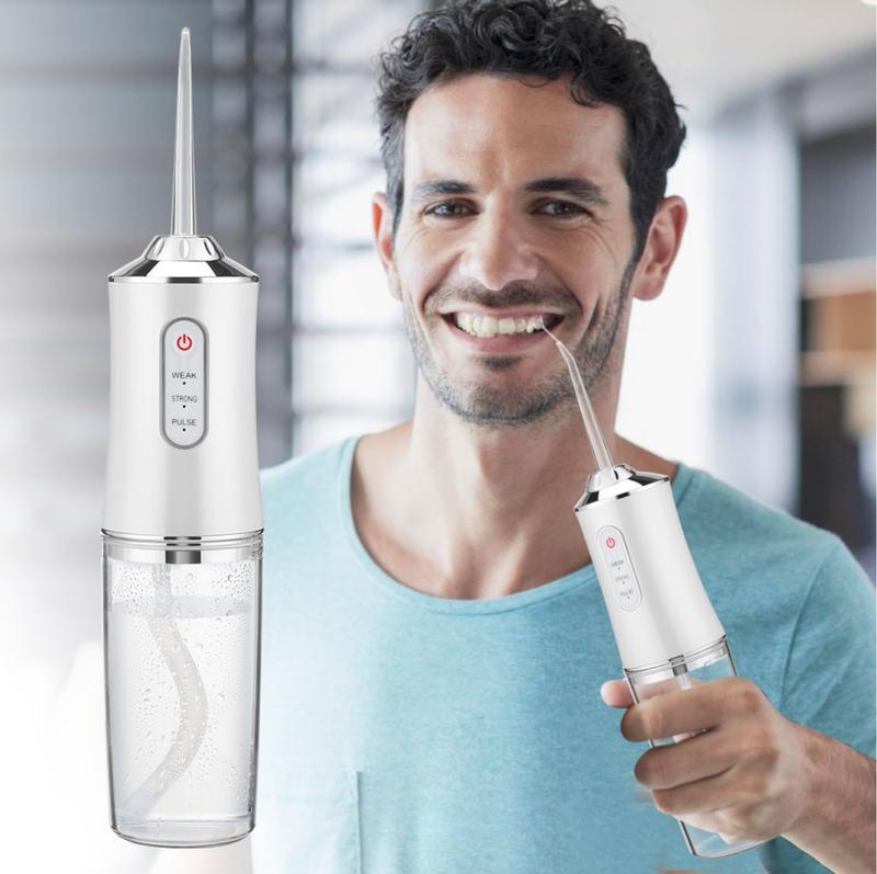 Effortless Gum Cleaning: Cordless Water Flosser with 3 Modes & 4 Tips Christmas present Rechargeable Portable