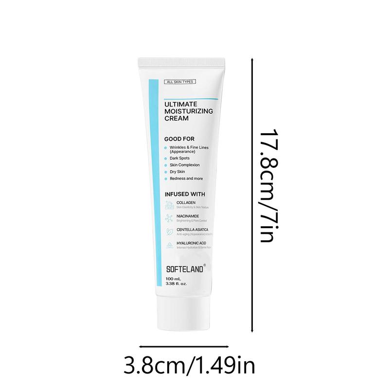 [Free Shipping]Ultimate Moisturizing Cream (100mL)   Collagen, Niacinamide, Centella Asiatica, Hyaluronic Acid   Wrinkles, Dark Spots, Dry Skin, Redness Skincare Korean