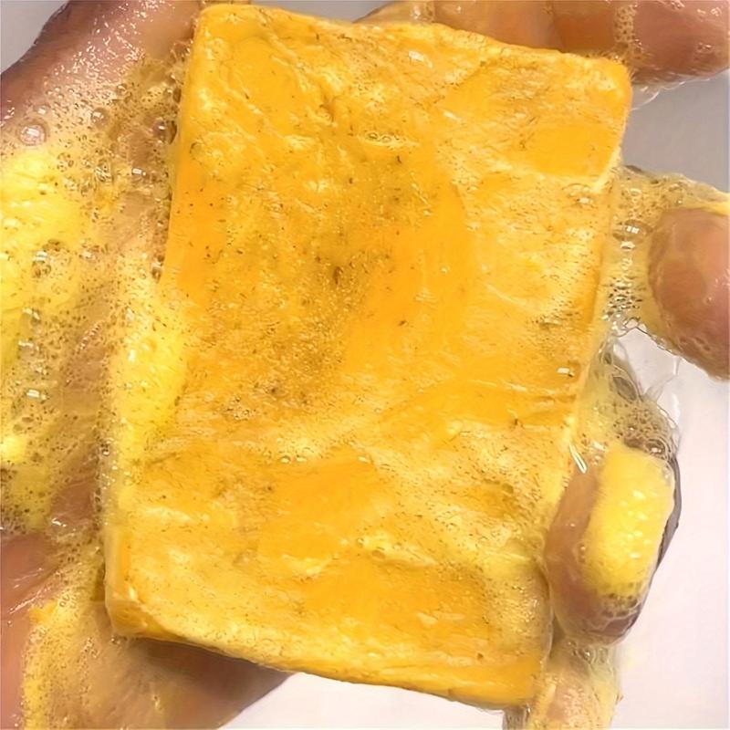 Turmeric Lemon Soap Bar, 15pcs set Natural Handmade Soap Bar Soft Cleanser, Moisturizing Cleansing Body Wash Soap for All Skin Types, Ideal Gift for Women & Men