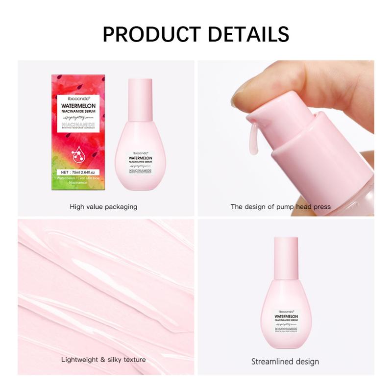 75ml Watermelon Hydrating Serum – Nourishing & Brightening Facial Essence for Women – Gentle Moisturizer & Ideal Skincare Gift