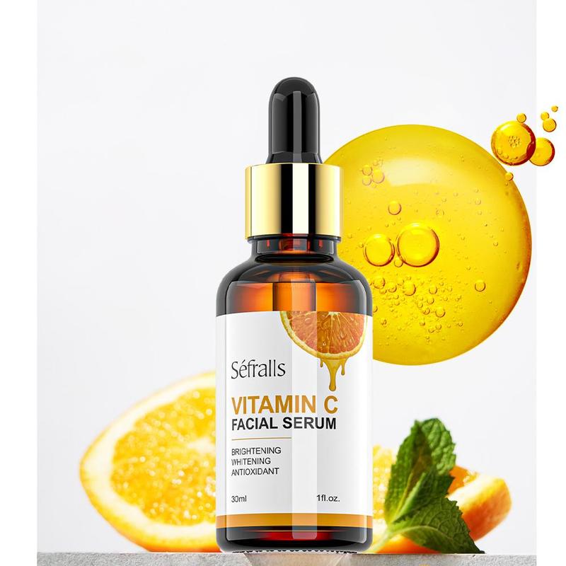 30ml Vitamin C Facial Serum, Moisturizing & Brightening Facial Essence, Hydrating Facial Serum, Face Nourishing Lotion for Women & Men, Christmas Gift