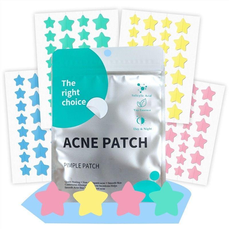 Star Shaped Acne Patch, 1 Bag Waterproof Acne Cover Sticker, Acne Treatment Tool, Skin Care Product for Women & Men