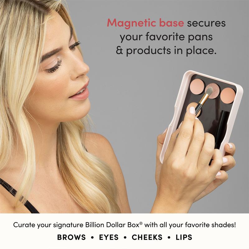 Billion Dollar Box with Mirror and Magnetic Base for Compact Makeup Storage