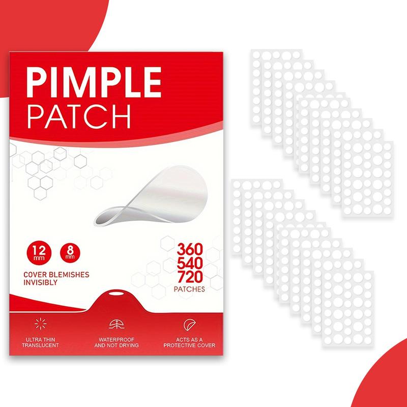 Pimple Cover Patch, Hydrocolloid Acne Cover Patches, Invisible Acne Patches, Facial Skin Care Products for Women & Men, Skincare Products