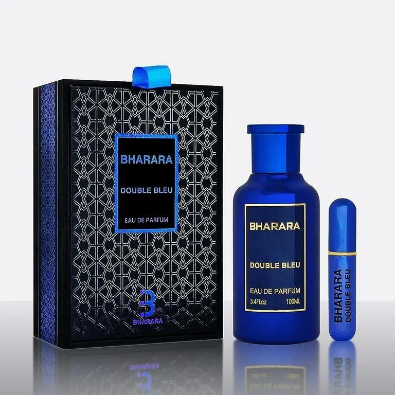 Bharara Double Bleu EDP 100ml (3.4 Oz) For Men - Long Lasting Citrusy, Fruity & Fresh Luxury Fragrance For Men