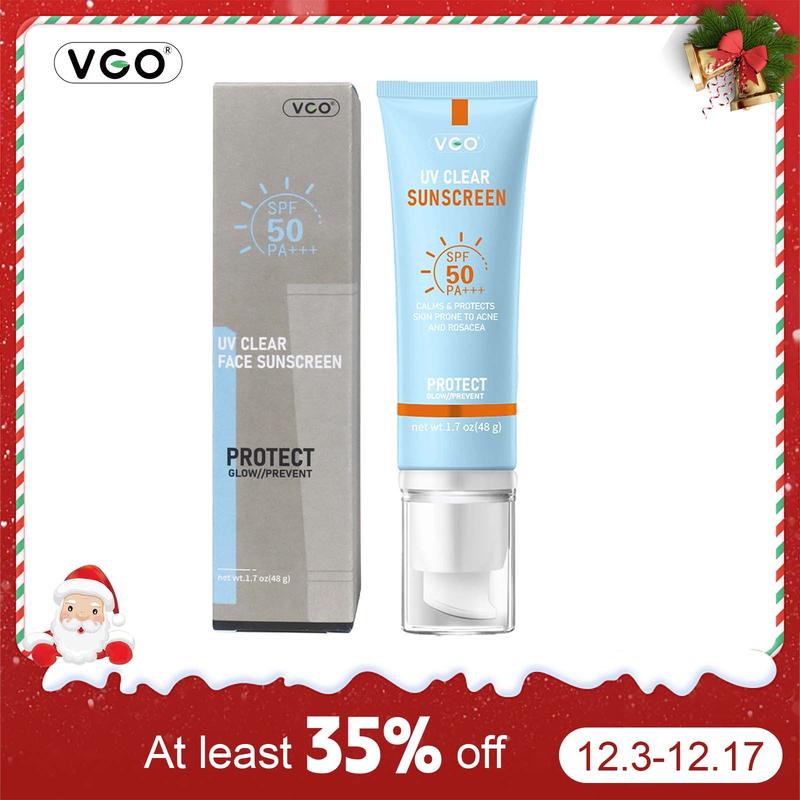 VGO-Moisturizing Reflected Ultraviolet Sun Cream SPF 50 PA+++ 48g Facial Skincare Sunscreen Makeup-B