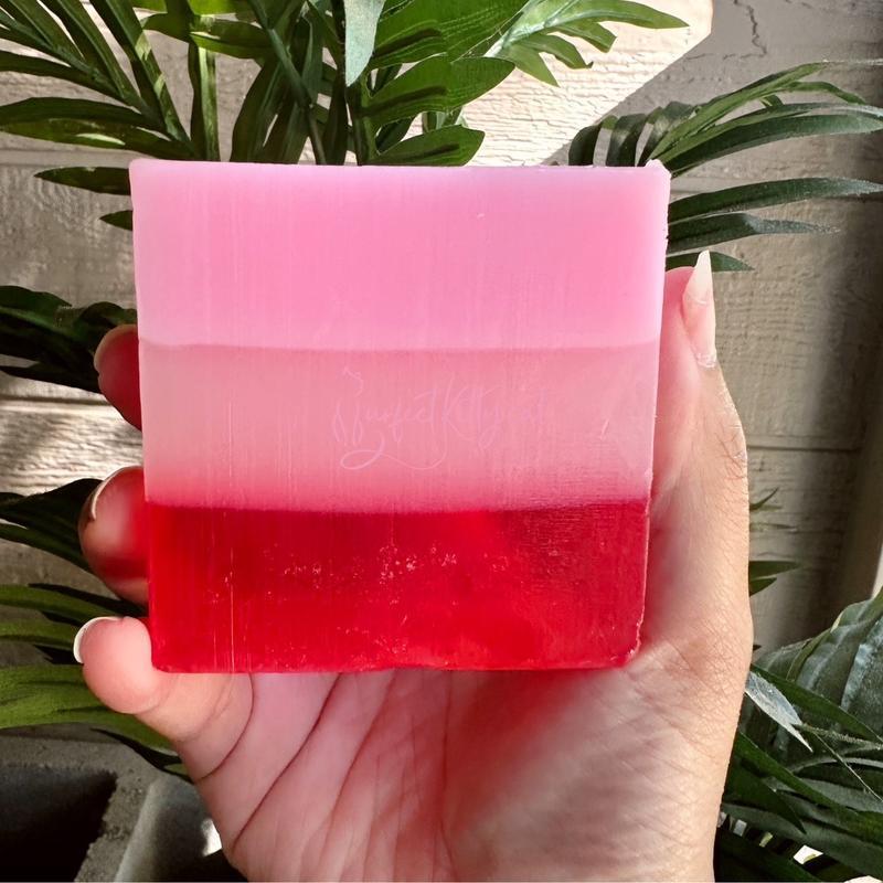 Premium Pink Passion Soap Bar | Strawberry Vitamins Skin Repair Comfort Hydrate Moisturizing Facial Cleansing Facial Wash Skincare Olive Plant Shea Moisturizer Moisture Cleanser nurture soaps european white gentle soap Restore Hydrating happy soap