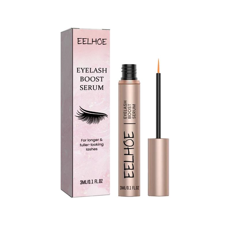 EELHOE Eyelash Boost Serum 3 ml Natural Long Black Thick Curled Eyelashes Waterproof Non-smudge Long-Lasting Makeup Mascara Lightweight Cosmetic