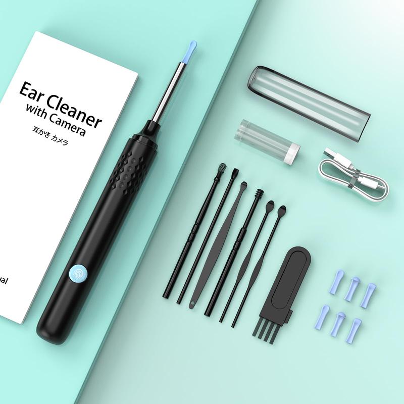 Ear Wax Removal Tool, LMECHN Ear Cleaner with 1920P HD Camera, Earwax Remover with 8 Pcs Ear Set, Otoscope with 6 LED Lights, Ear Wax Removal Kits for iPhone, iPad, Android Phones