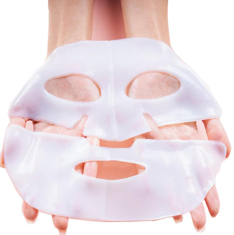 Deep Collagen Face Mask Overnight, Collagen Mask Real Deep Mask, Hydrating Hydrogel Mask with Low Molecular Collagen for Firming, Elasticity, Pore Minimizing 40g x 5ea