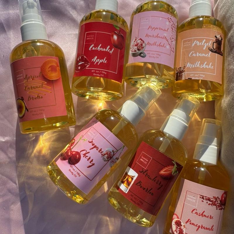 New Winter Scents Body Oils - 2 oz and 4 oz - sample sizes and sample packs Beautiful Fragrances