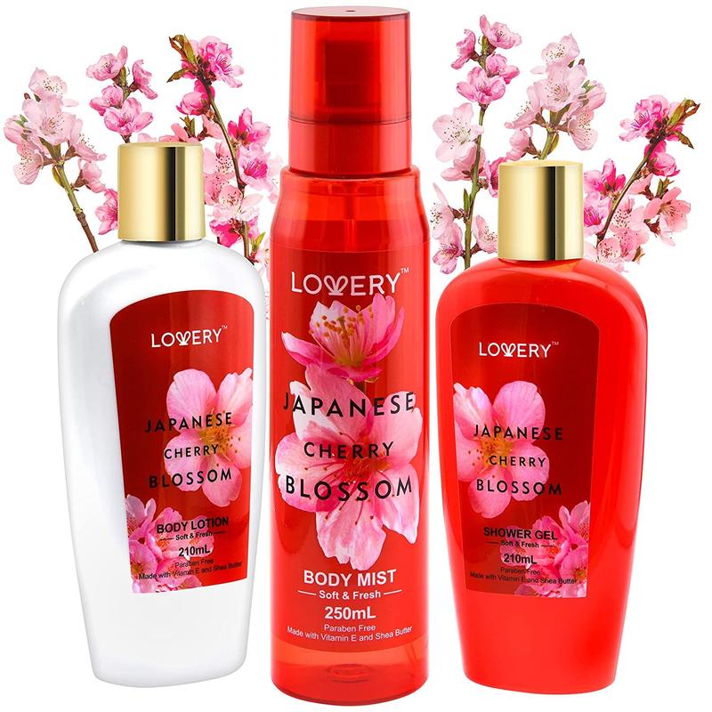 Japanese Cherry Blossom Set - 3Pc Bath and Body Kit