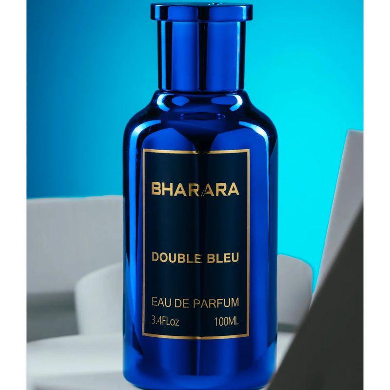 Bharara Double Bleu EDP 100ml (3.4 Oz) For Men - Long Lasting Citrusy, Fruity & Fresh Luxury Fragrance For Men