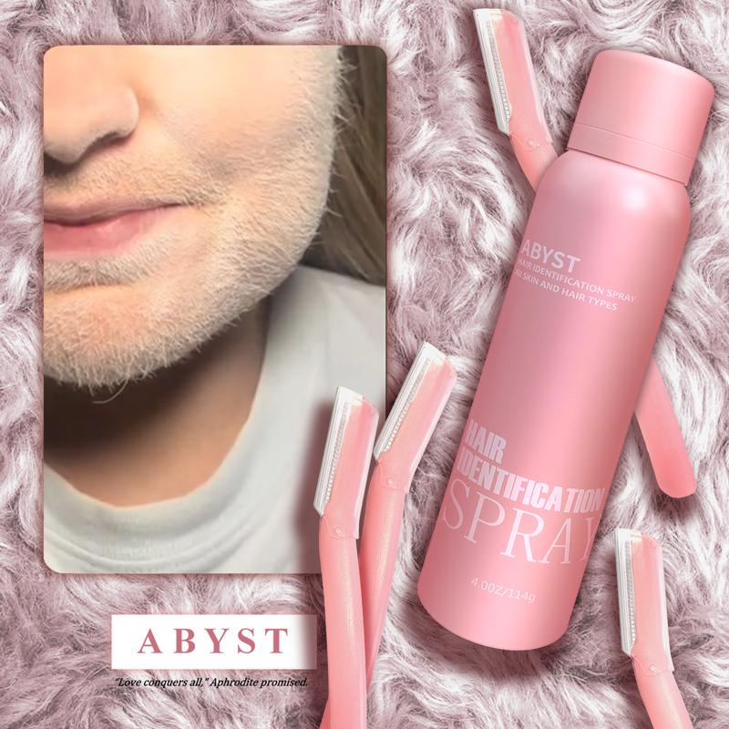 ABYST Limited Time Upgrade Hair identifier Spray for Face Shaving Recognition Spray Moisturizing and Skin Care Hair Removal Women Dermaplaning Kit