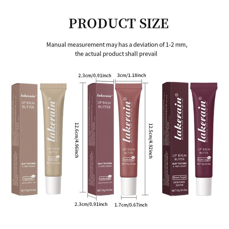 Moisturizing Comfort Lip Balm, 3 Counts set Hydrating Skincare Lip Balm, Lip Care Product for Women & Men, Lip Gloss,  Lip Therapy Balm,  Makeup Products