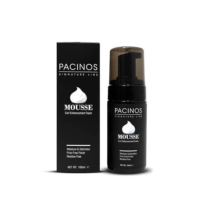 Pacinos Signature Line Curl Enhancing Mousse: Light-Medium Hold, Low Shine – Hydrating & Volumizing Styling Foam for All Hair Types: Curl Activator & Anti-Frizz, 100 mL