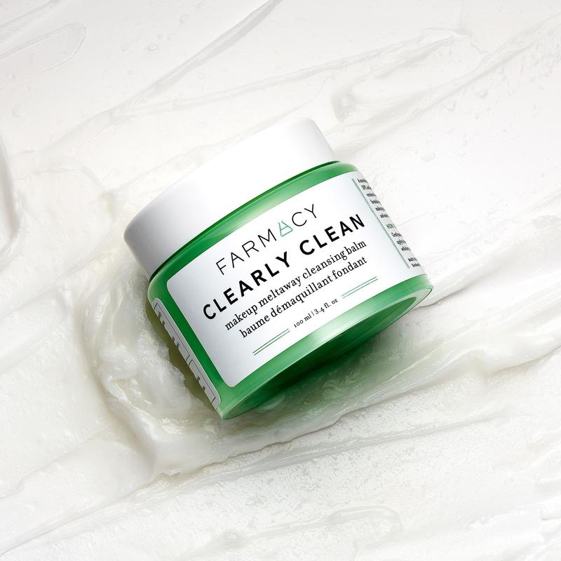 Farmacy Makeup Remover Cleansing Balm - Clearly Clean Fragrance-Free Makeup Melting Balm - Great Balm Cleanser for Sensitive Skin