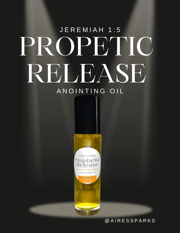 Prophetic Release Anointing Oil ; Jeremiah 1:5 Unlock the gift & power of divine prophecy with our specially crafted Prophetic Release Anointing Oil