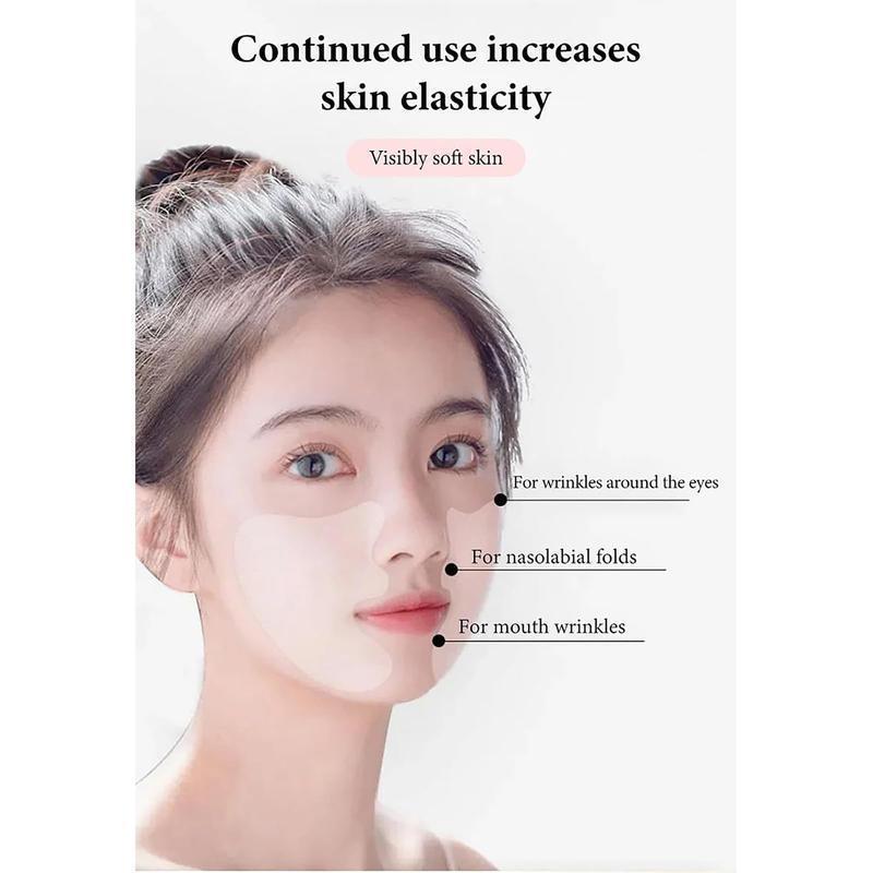 Microcrystalline Nasolabial Folds Removal Mask,V-Face Lifting Mask, Magic Strips for Face Wrinkles and Sagging Jaw, Nasolabial Fold Patch, Face Wrinkle Removal Lift Mask, Reduce Fine Lines, Moisturizing, Fir 1