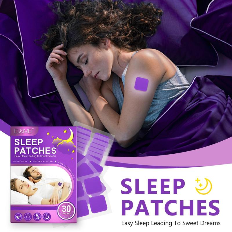 Sleep Patches with Melatonin, 30pcs box Body Care Patches for Women & Men, Body Care Kits for Good Night's Sleep, Christmas Gift