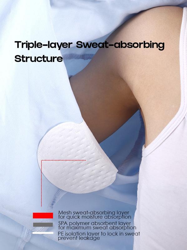 Disposable Sweat Pads Sweat Absorbing Pads Underarm Cleanser Pads Sticker Antiperspirant Pads