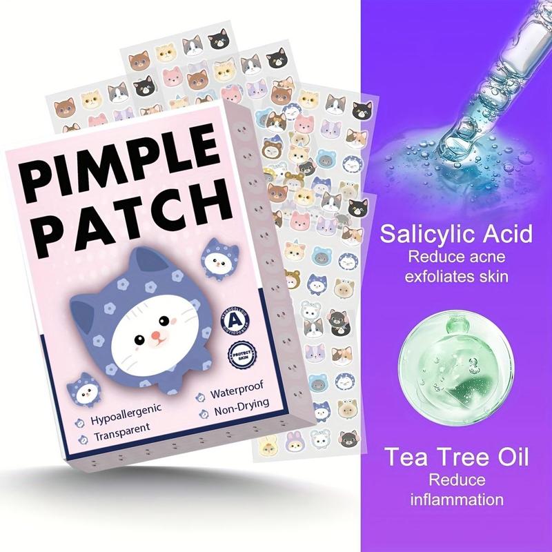 Cute Cartoon Shaped Acne Patch, 120pcs box Hydrocolloid Acne Cover Sticker, Facial Acne Concealer Sticker, Skin Care Product for Women & Men