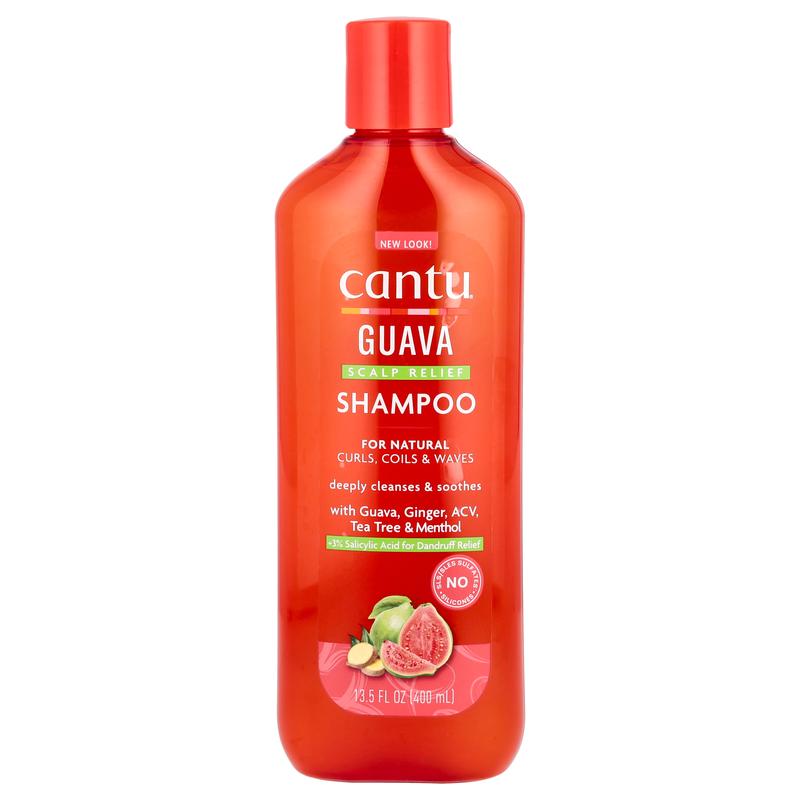 Cantu Scalp Relief Shampoo, Guava, 13.5 fl oz (400 ml)