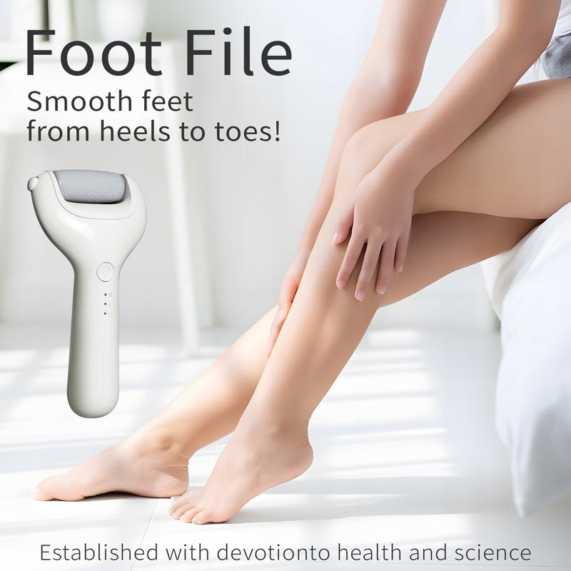 Electric Foot Callus Remover, Rechargeable Portable Electronic Foot File Pedicure Kits, Waterproof Foot Scrubber File, Professional Pedicure RollerTools, Foot Care for Dead Skin Ideal Gift