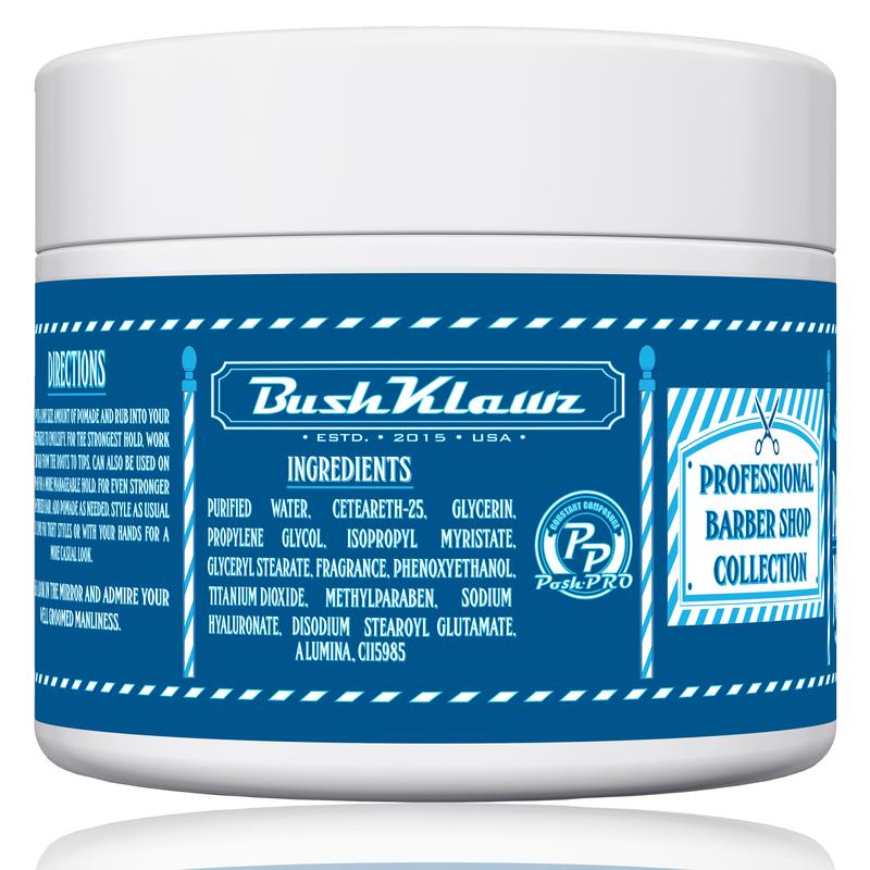 BushKlawz Pacific Prince Matte Pomade Water Based Firm Hold Easy Wash No Build Up for Tight and Loose Hair Styles Men's Hair Smells Great Cream Hair Care Scent Fragrance Wax Comfort Scented Aroma dapper dan Men's Medium Hold Styling Cream