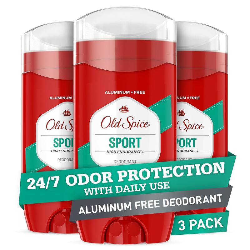 Old Spice Aluminum Free Deodorant for Men, High Endurance Sport Scent, 24 7 Odor Protection, 3 Oz (Pack of 3) no brand