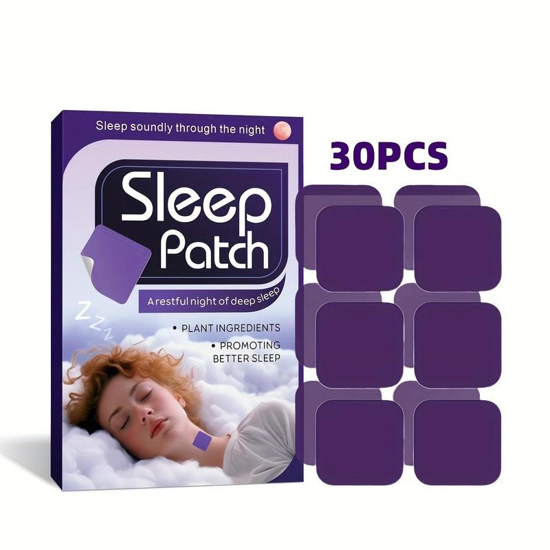 Sleep Patches, 30pcs box Easy Sleeping Patch, Stress Relief Sleep Aid Patch, Body Care Patches for Women & Men, Sleeping Patches for Whole Night, Christmas Gift