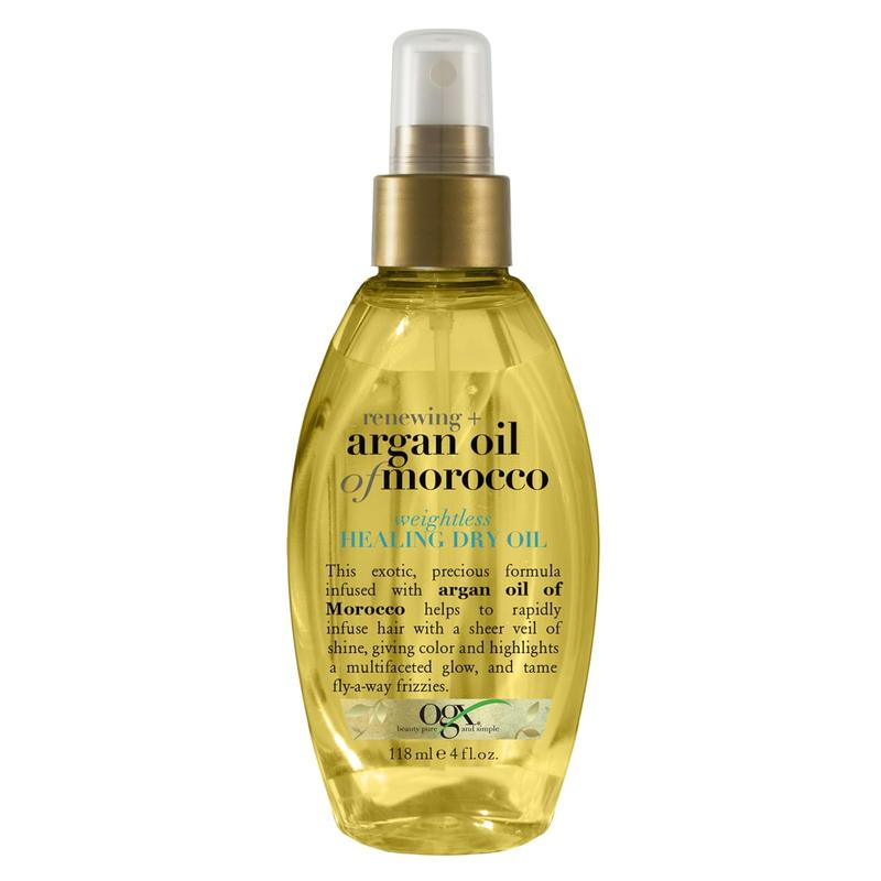 OGX Renewing + Argan Oil of Morocco Weightless Healing Dry Oil Spray, Lightweight Hair Oil Mist for Split Ends, Frizzy Hair and Flyaways, Paraben-Free, Sulfated-Surfactants Free, 4 Fl Oz Haircare Moisture