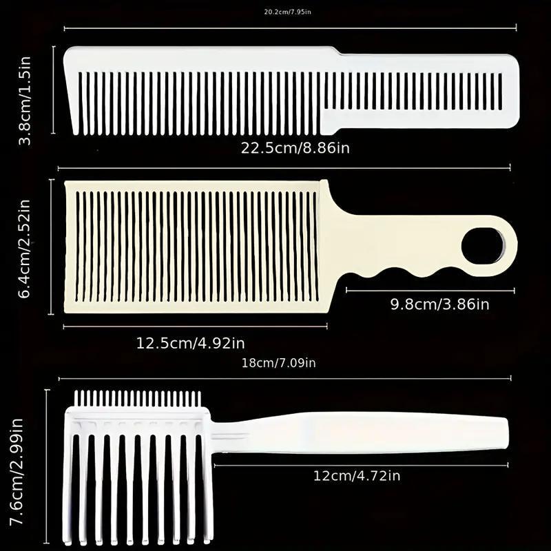 Hair Trimming Tool Set, 3 Counts set Professional Positioning Clipper Comb, Professional Hairdressing Accessories for Home Salon Use, Christmas Gift