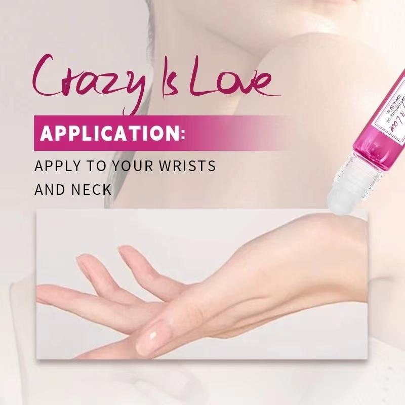 CRAZY IN LOVE ROLL ON OIL, women's perfume, women's elegant perfume, pheromone women's perfume, suitable for daily outings, dating, parties, Christmas, Thanksgiving Crazy In roll-on perfume Women's Long