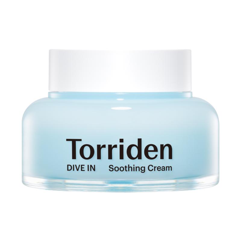 [Torriden] DIVE-IN Soothing Cream 100ml, Revitalizing Facial Moisturizer for Sensitive, Dry Skin, Fragrance-free, Alcohol-free, No Colorants, ph Balance, Cooling and Soothing Cream, Vegan, Cruelty-Free, Korean SkinCare, Viral Soothing Cream