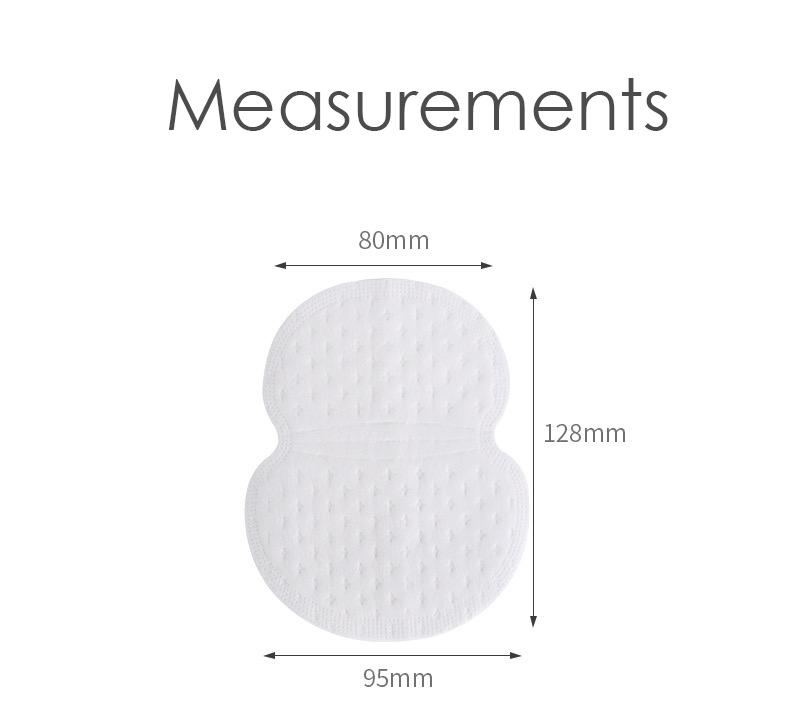 Disposable Sweat Pads Sweat Absorbing Pads Underarm Cleanser Pads Sticker Antiperspirant Pads