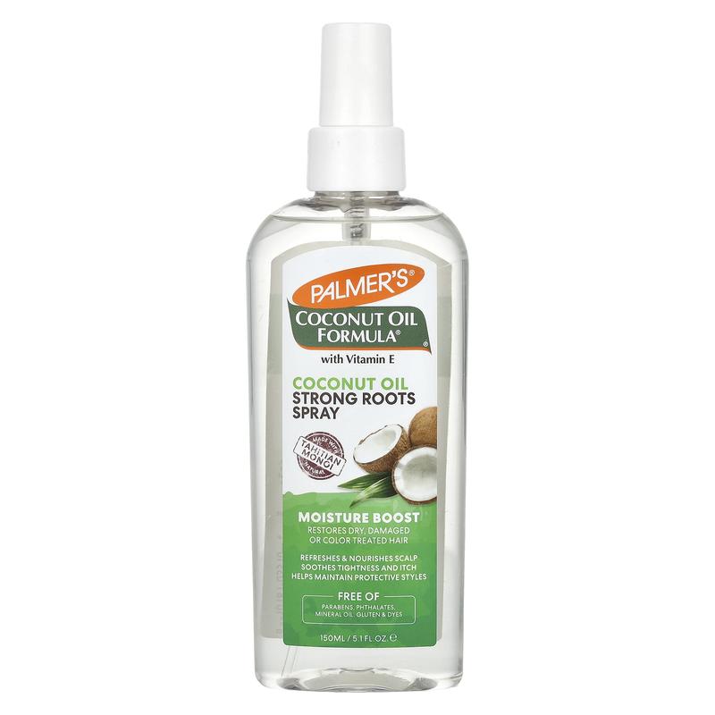 Palmer's Coconut Oil Formula® with Vitamin E, Strong Roots Spray, Moisture Boost, 5.1 fl oz (150 ml)