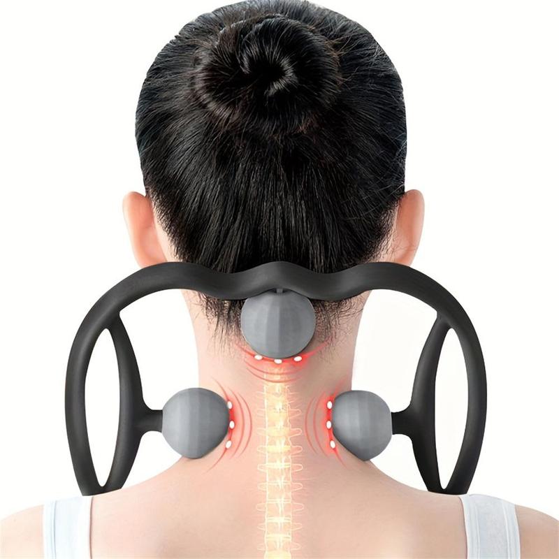 Manual Cervical Massager, Multifunctional Kneading Neck Unblocking Cervical Massager, Neck Massage Tool For Home & Travel