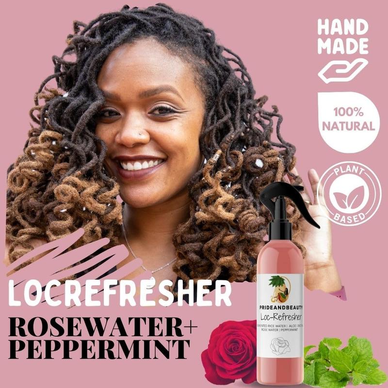 Daily Moisturizing Refreshing Spray, Rose Water for Hair, Hair and Scalp Moisturizer with Peppermint, 4 OUNCES