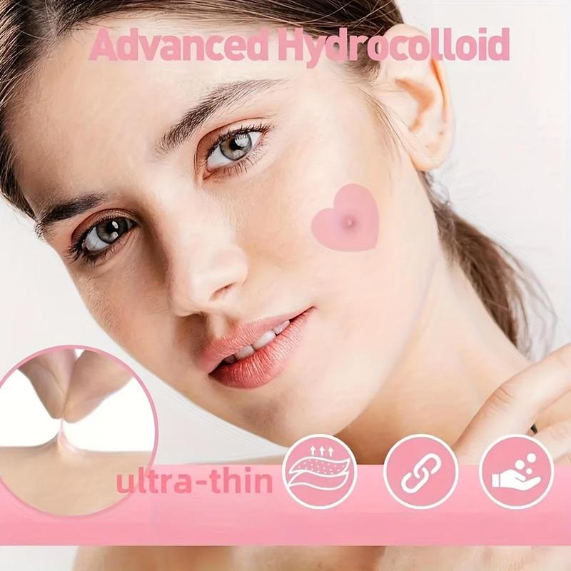 Heart Shaped Hydrocolloid Pimple Patch, 120pcs box Invisible Acne Cover Patches, Skin Care Product for Women & Men