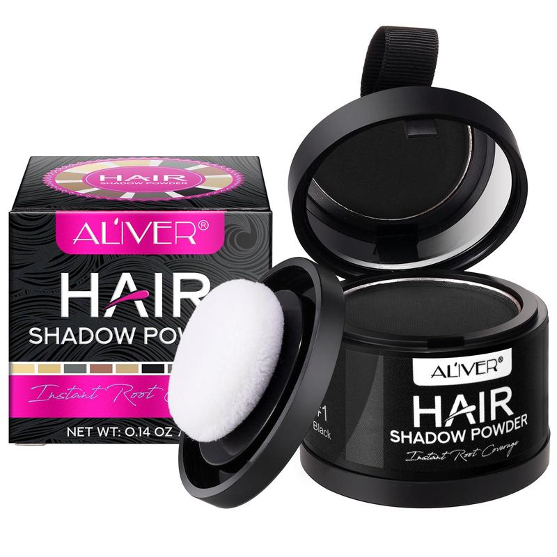 Hair Shadow Powder, 1 Box Long Lasting Waterproof Hair Powder with Mirror, Professional Hair Styling Product for Men & Women, Christmas Gift