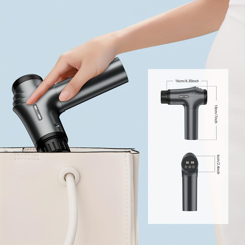 30 Speed ​​Silent Muscle X6 Massage Gun, GVBER Athlete Deep Tissue Portable Massager with 6 Massage Heads, Great Christmas Gift,