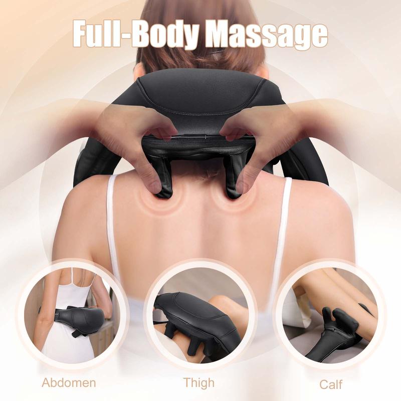 New upgraded neck and shoulder massager, wireless back buckle design, the sixth generation of shiatsu shoulder and neck massager, massage the trapezius muscle, deep tissue, relieve neck and shoulder pain Comfort