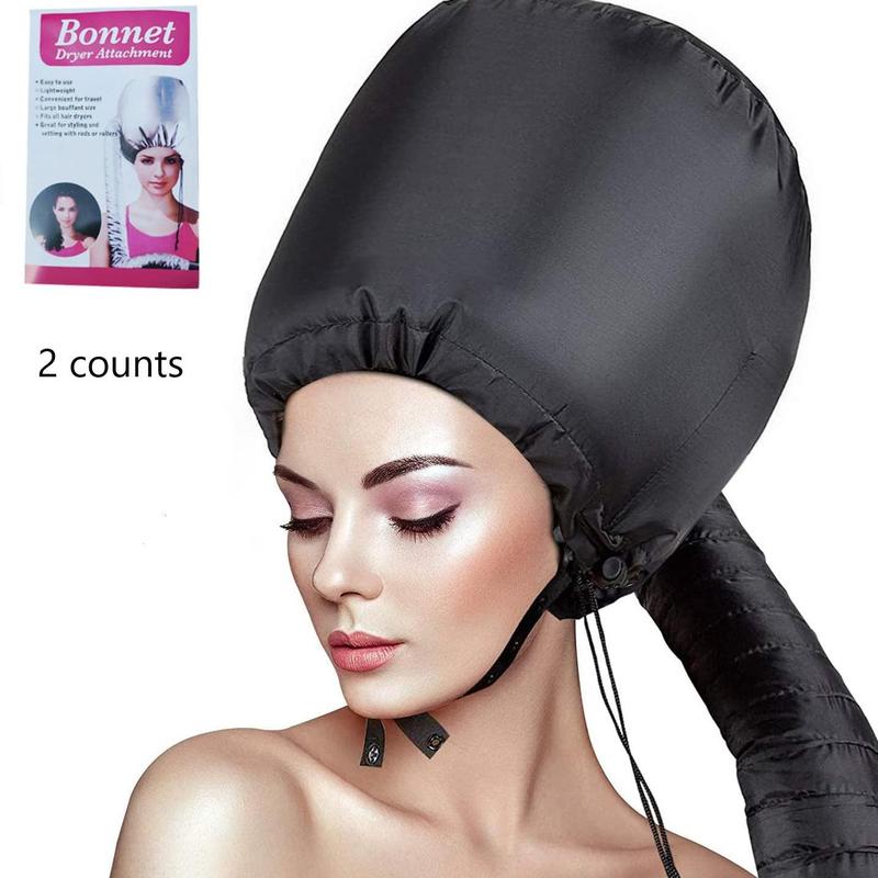 Hair Dryer Cap with Diffused Heat Air-flow Technology, 2 Counts Adjustable Hair Dryer Caps for Hair Dryer, Heatless Hair Styling Tool for Home & Salon Use