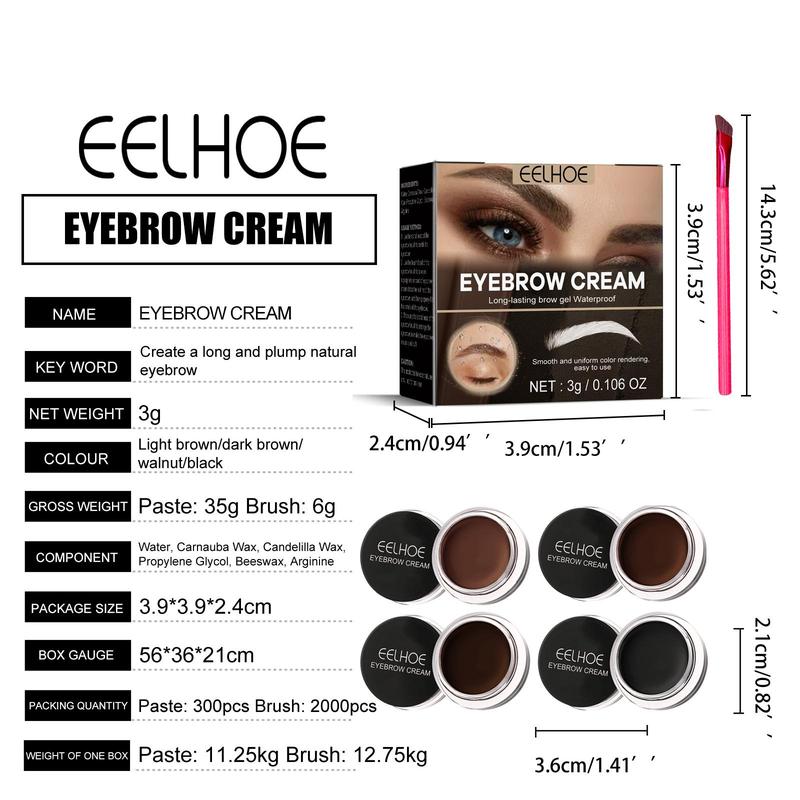 Waterproof Eyebrow Tint Balm, Natural Color Setting Eyebrow Gel, Long Lasting Eyebrow Makeup Tool for Women & Girls, Eye Brow Makeup Products