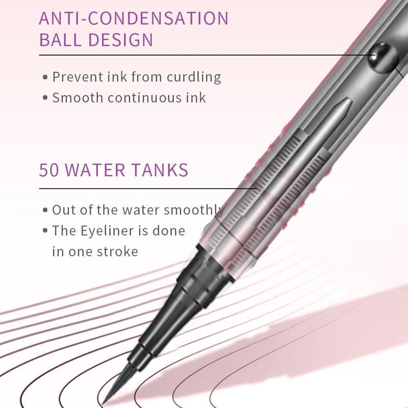 Waterproof Eyeliner Pen, 1 Count Long Lasting Fine Tip Eyeliner Pencil, Quick Drying Eyeliner Pen with Precise Flexible Tip, Easy to Apply for Eye Makeup, Professional Daily Makeup Accessories