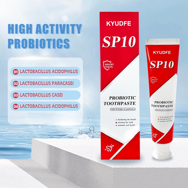 KYUDFE SP-10 [Triple Whitening] Probiotic Whitening Toothpaste, Free of Fluoride, Hydroxyapatite, Anti plaque,  Management